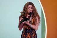 Shakira accepts the Best Latin Pop Album award for "Las Mujeres Ya No Lloran" onstage during the 67th Annual GRAMMY Awards at Crypto.com Arena on February 02, 2025 in Los Angeles, California. (Photo by Kevin Mazur/Getty Images for The Recording Academy)
